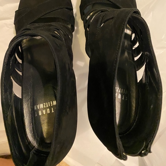 Stuart Weitzman Saxony Platform Sandal Black - Picture 5 of 8